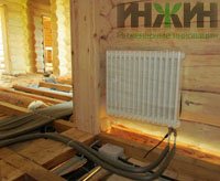 Монтаж отопления деревянного дома 265 м.кв. в КП «Адмирал»