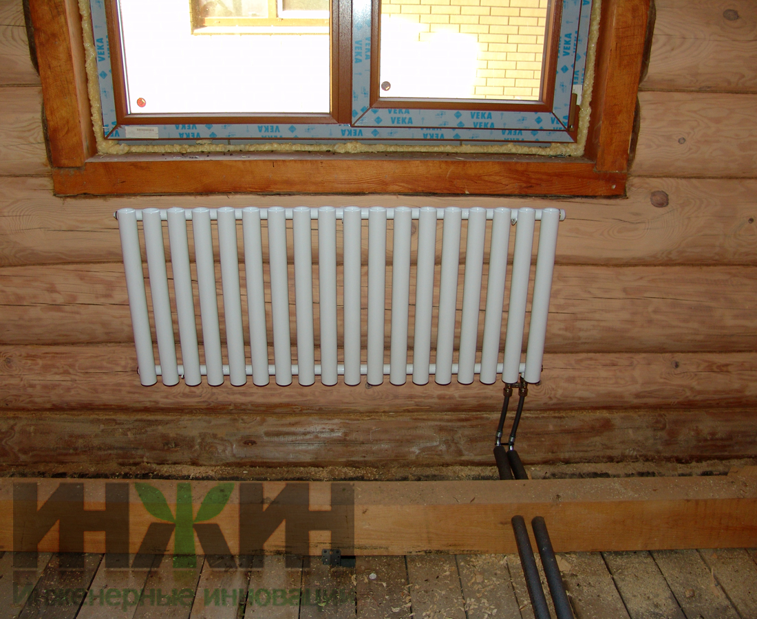 Отопление в деревянном доме, коллекторная схема в Московской области 628