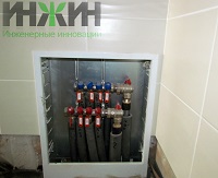 Коллектор водоснабжения в газобетонном доме в КП "Кстининское Озеро"