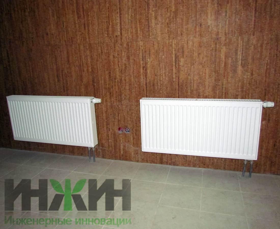 Монтаж панельных радиаторов отопления Kermi в частном доме