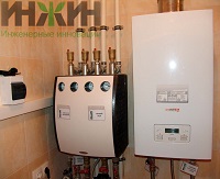 Монтаж системы отопления дома 181 м.кв. в КП «Каринское»