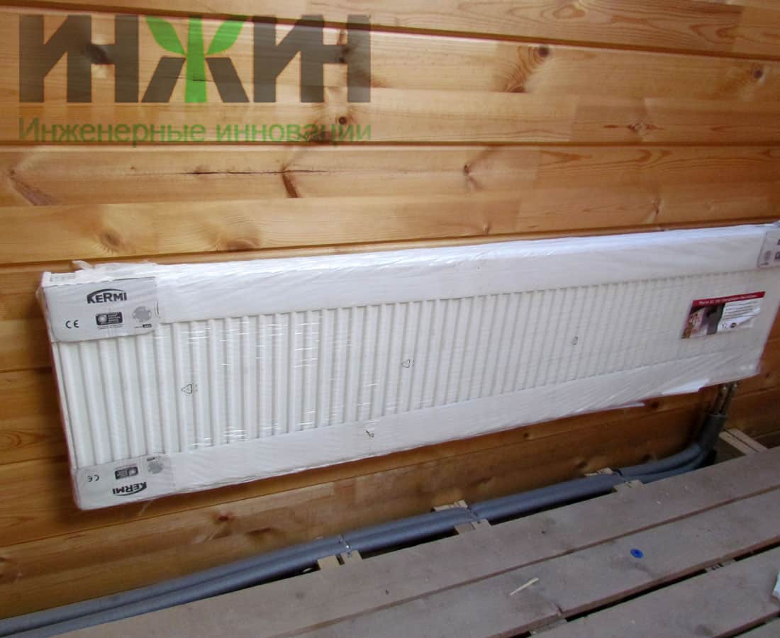  Монтаж стального радиатора отопления Kermi в деревянном доме, фото 287