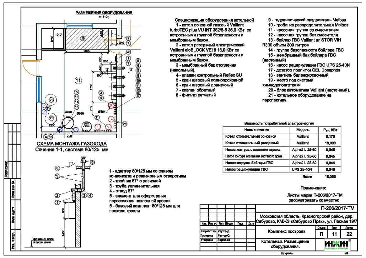 Система отопления  частного дома пример проекта 943