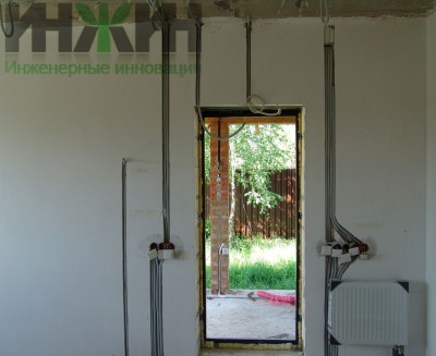 Монтаж электрики в кирпичном доме 504