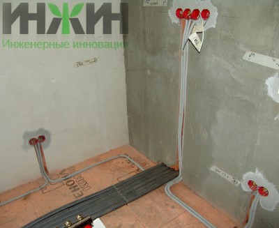 Монтаж электрики в доме из Porotherm 588