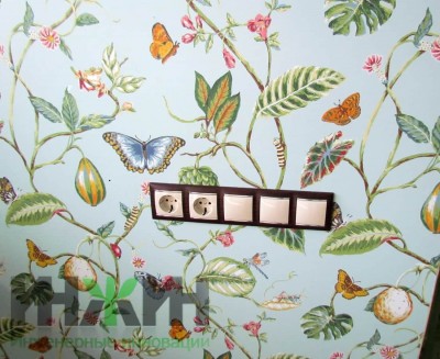 Монтаж электрики, установка розеток 074