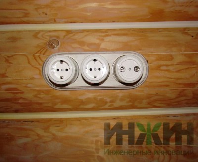 Монтаж электрики в деревянном доме 113