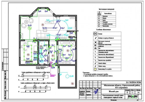 Проект электрики дома, пример 207