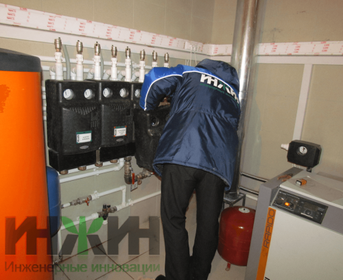 Монтаж котельной в доме специалистом компании, фото 010