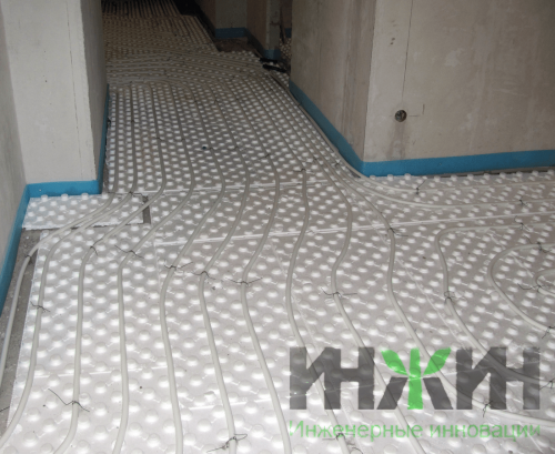Система отопления теплым полом, монтаж 048