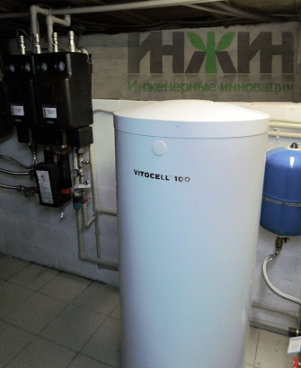 Монтаж бойлера Viessmann в котельной, фото 064