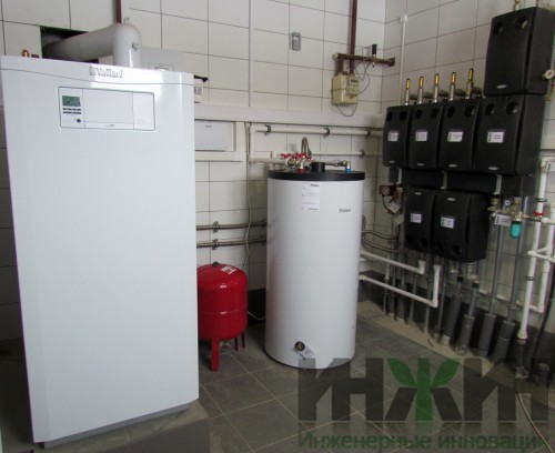 Монтаж котельной дома из бревна, фото 297