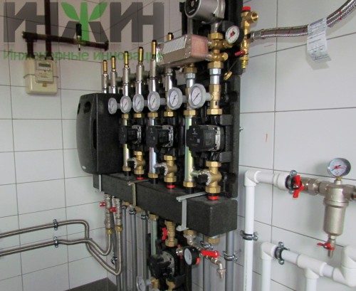 Монтаж котельной дома из бревна, фото 299