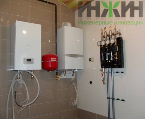 Котельная дома из газоблоков, монтаж, фото 303