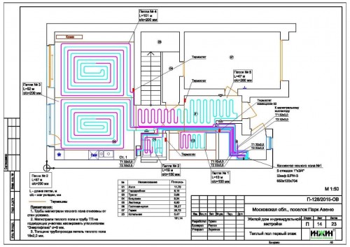 Пример проекта отопления 401