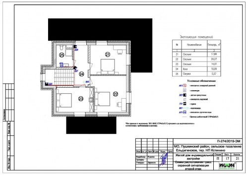 Проект электрики дома пример 417