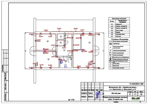 Проект электрики дома пример 720