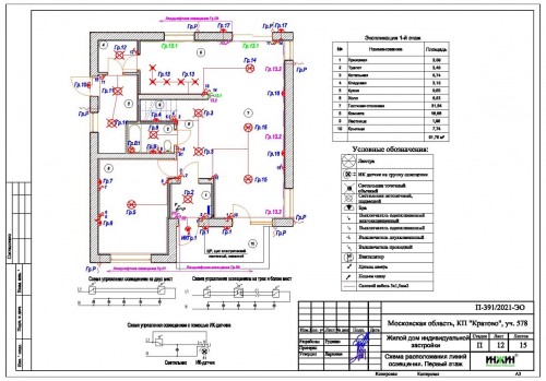 Проект электрики дома пример 673