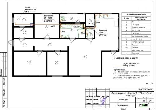 Проект отопления частного дома, пример 2286