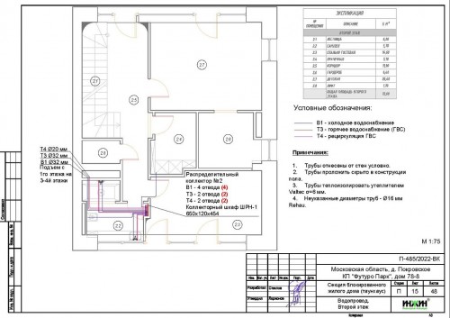 Проект отопления частного дома, пример 1846