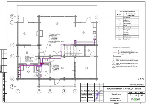 Проект отопления частного дома, пример 2566