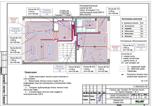 Проект отопления частного дома, пример 1887