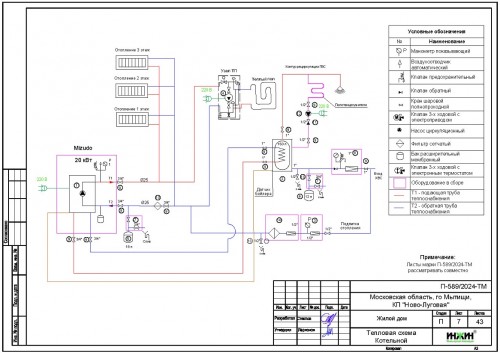 Проект отопления частного дома, пример 2350