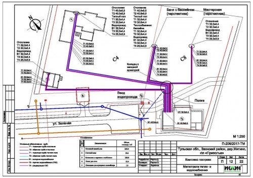 Пример проекта системы отопления  частного дома 944