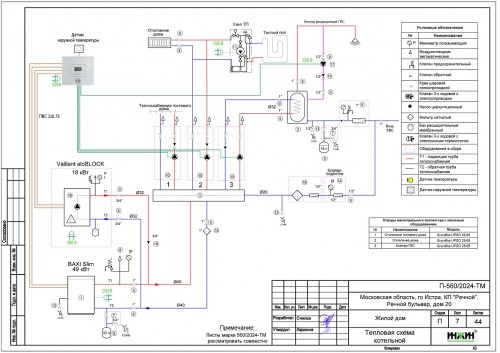 Проект отопления частного дома, пример 2130