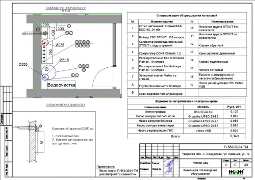 Проект отопления частного дома, пример 2113