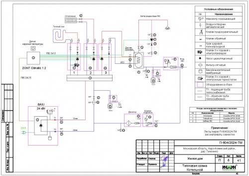 Проект отопления частного дома, пример 2413