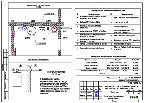 Проект отопления частного дома 1287