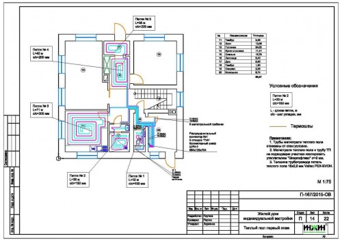 Проект отопления дома, пример 826