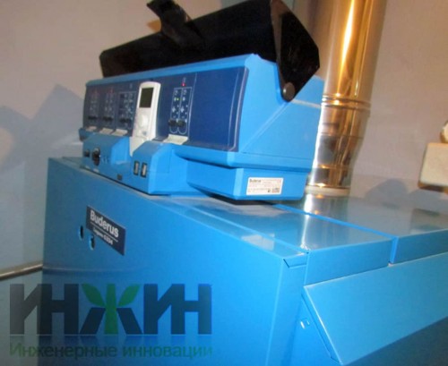 Котел Buderus с автоматикой Logamatic в котельной, фото 157