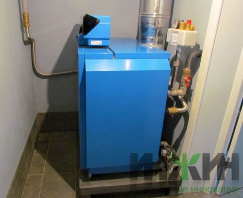 Монтаж котла Buderus в котельной дома, фото 159