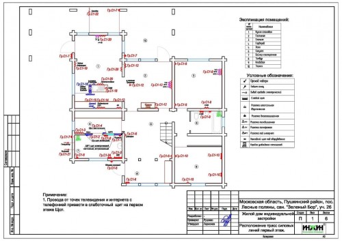 Проект электрики частного дома, пример 177