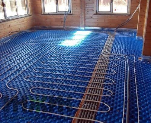 Монтаж системы отопления деревянного дома в КП "Пестово"