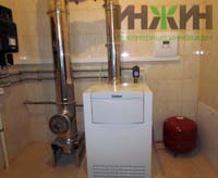 Монтаж напольного газового котла для отопления частного дома