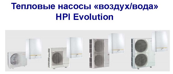 Воздушные тепловые насосы (воздух/вода) серии HPI Evolution
