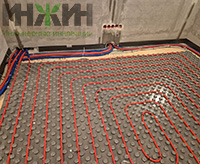 Распределительные коллекторы отопления и теплого пола, монтаж в частном доме в КП "Березовый парк 4"