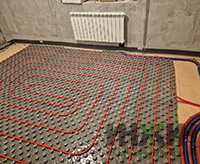 Монтаж котельной, системы отопления и теплого пола в доме в КП "Березовый парк 4"