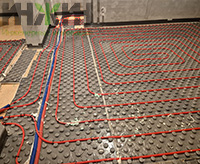 Теплый пол Valtec, монтаж в гостиной дома в КП "Березовый парк 4"