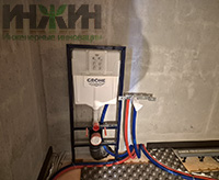 Монтаж инсталляции для унитаза в КП "Березовый парк 4"