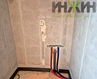 Монтаж точек водопровода и канализации в доме в КП "Березовый парк 4"