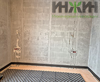 Монтаж электрокабелей в стене дома в КП "Березовый парк 4"