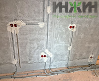 Монтаж электрики газоблочного дома в КП "Березовый парк 4"