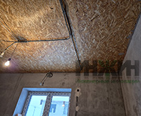 Монтаж электрики в кухне дома (КП "Березовый парк 4")