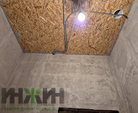 Монтаж электрики на потолке дома в КП "Березовый парк 4"