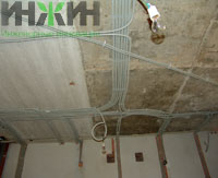 Монтаж электропроводки в стене