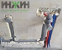 Монтаж труб канализации и водопровода в дер. Давыдово